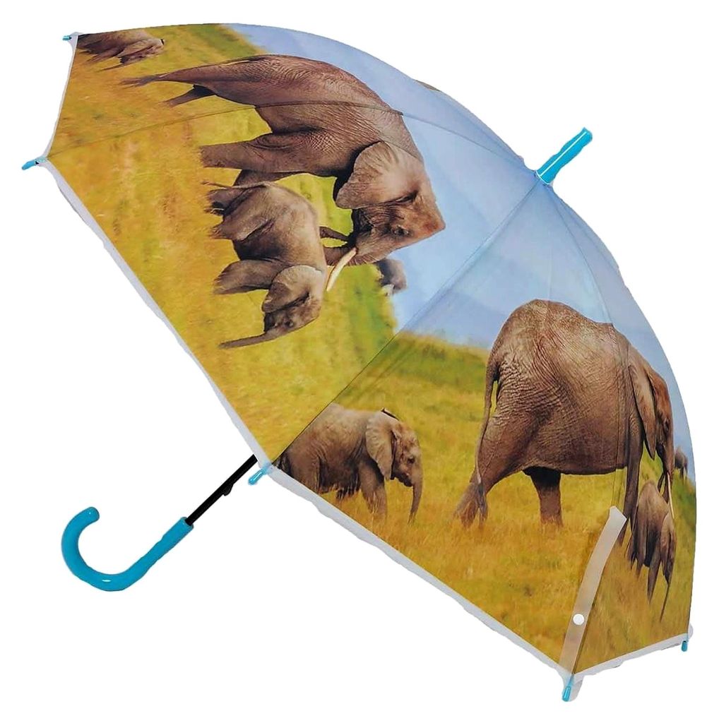 Schirm mit Elefanten, Regenschirm, Stockschirm, Elefant Tiere