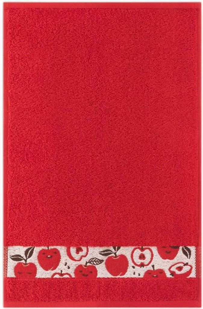 Asciugamano 30x50 Mele rosse 400 g/m² in spugna di cotone Immagine del prodotto 
