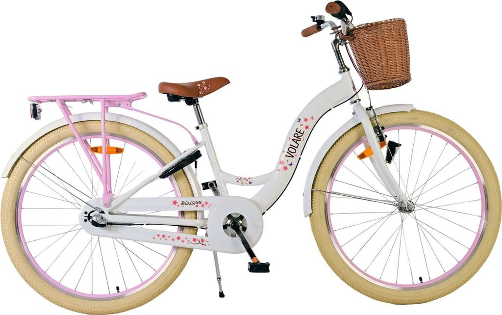 Volare Blossom Kinderfahrrad - Mädchen - 26 Zoll - Weiß - Produktbild 