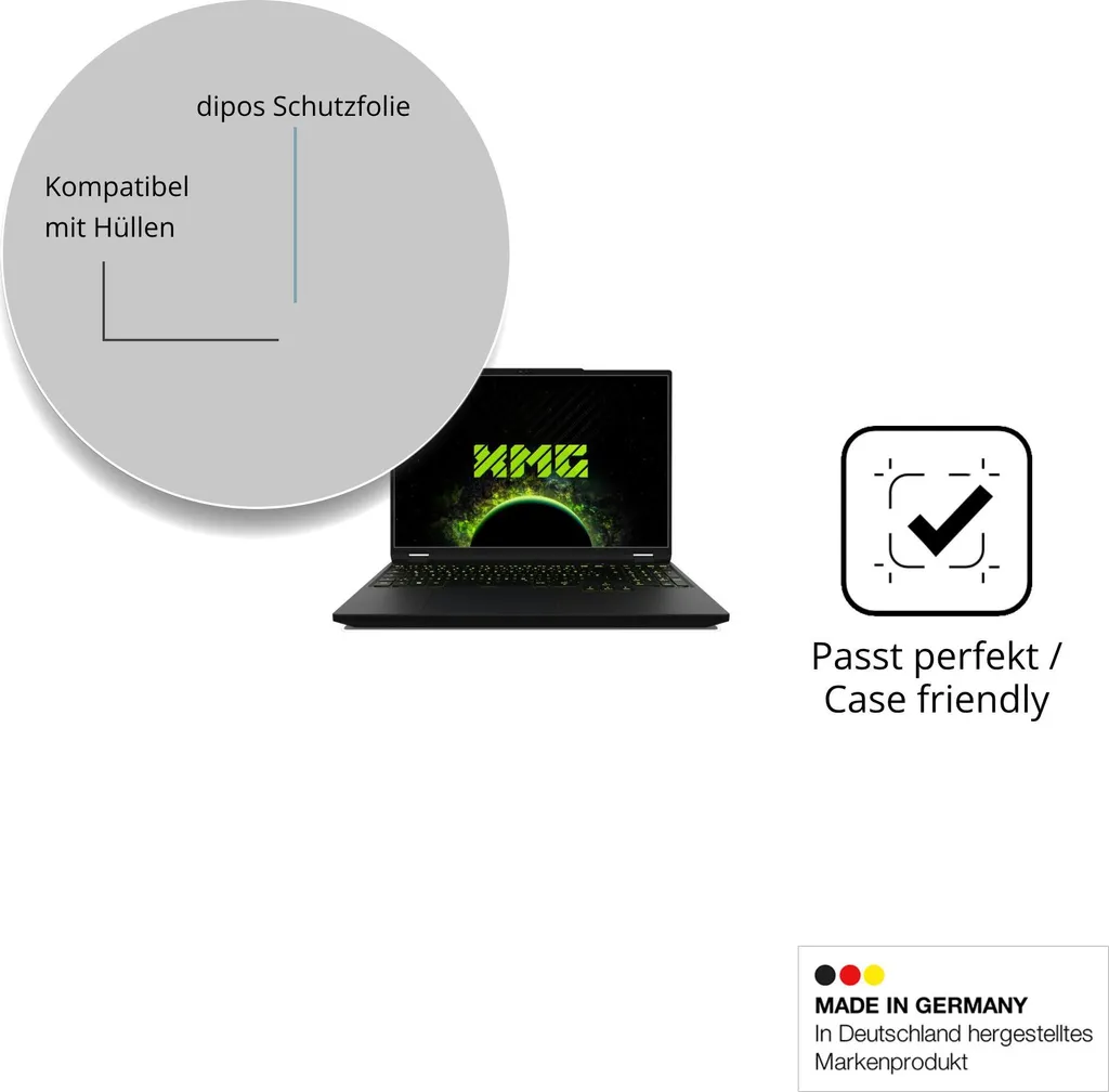 XMG Apex 16 Max Screen Protector 2-Pack | dipos Claro Ultra-Clear - 6