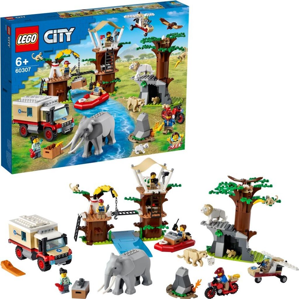 LEGO 60307 Camp de sauvetage d'animaux sauvages City, Image du produit 