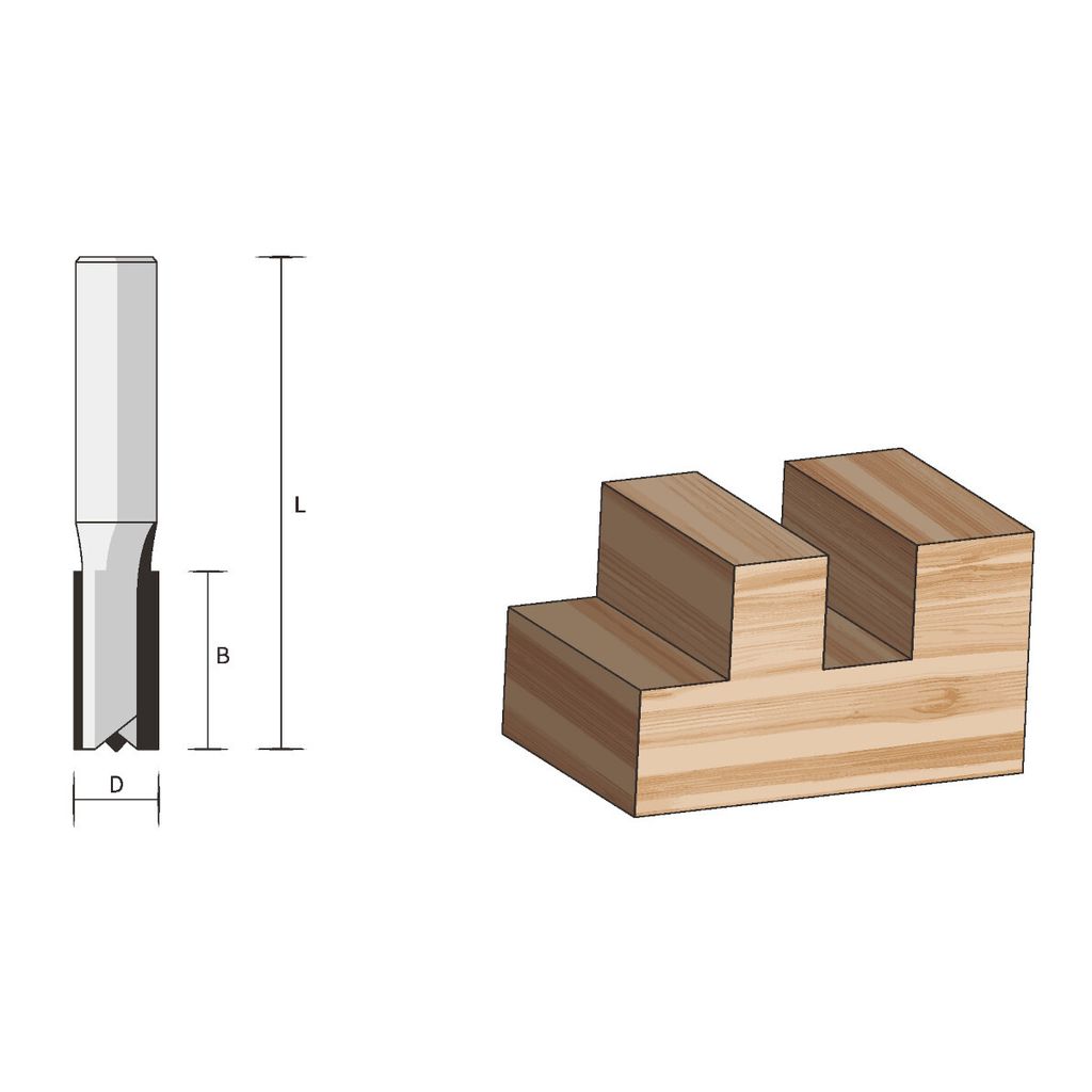 Famag Nutfräser HM mit bestückter Stirnschneide 3167.846 - 16mm - 25mm - 8mm
