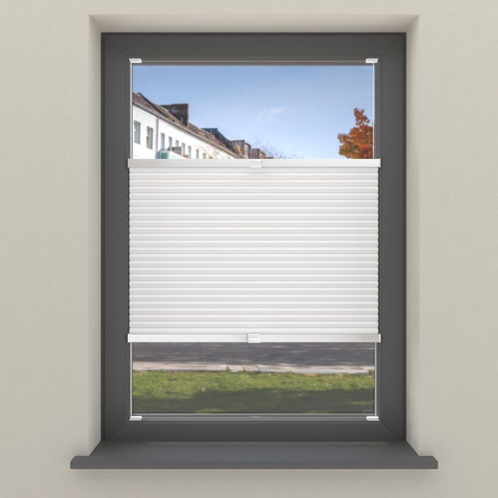 Cocoon Home Plissee Jalousien 50x130 - Lichtdurchlässig - Weiß