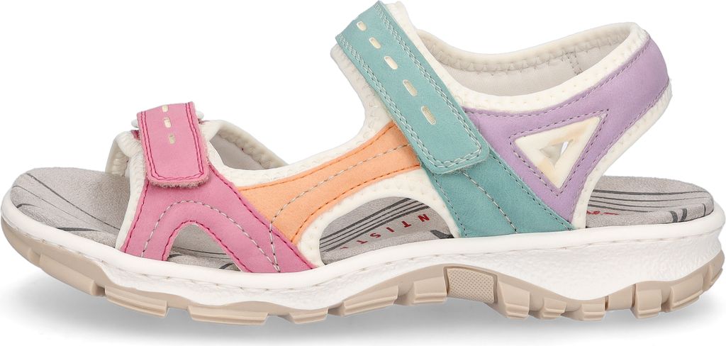 Rieker Damen Sandale bunt Trekking Outdoor gepolstert Produktbild 73