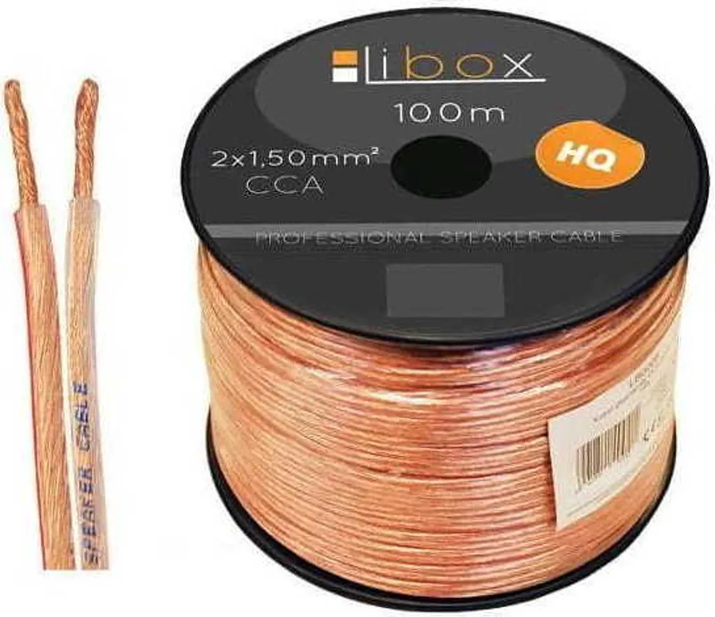 Câble Haut-Parleur 100m 2x1.5mm² : Fini les Pertes de Son sur Longue Distance