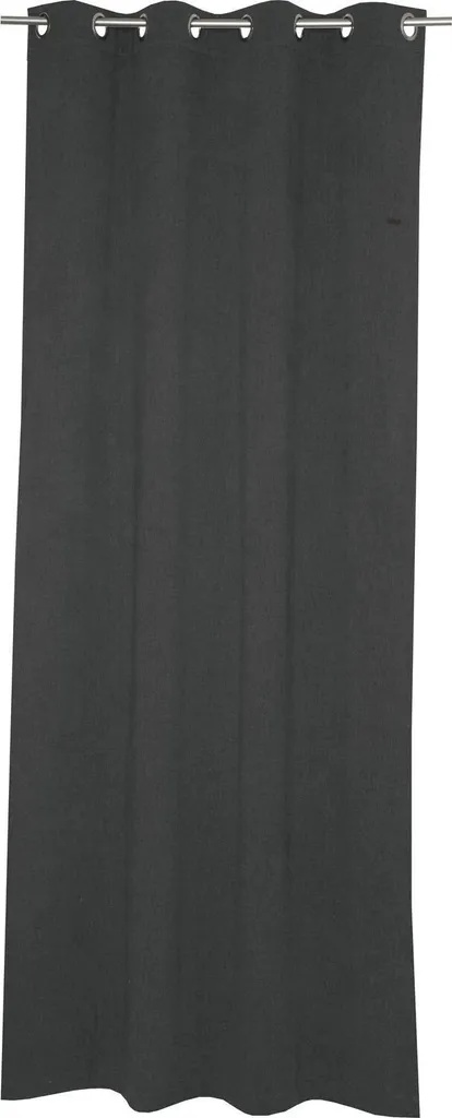 ESPRIT Tenda ad occhielli opaca HARP Grigio scuro 2 pezzi (140 x 250 cm)