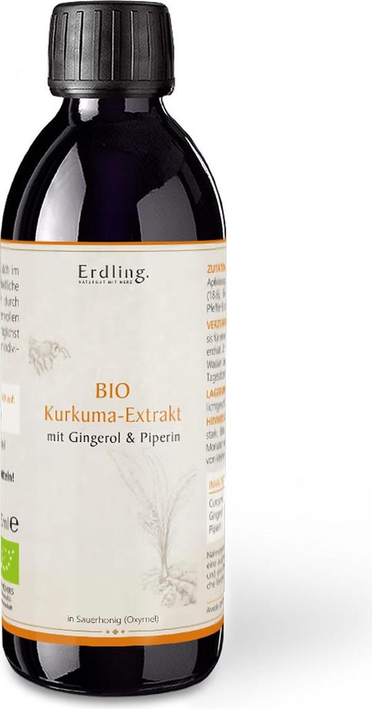 Kurkuma-Extrakt mit Gingerol und Piperin in Oxymel - 250ml