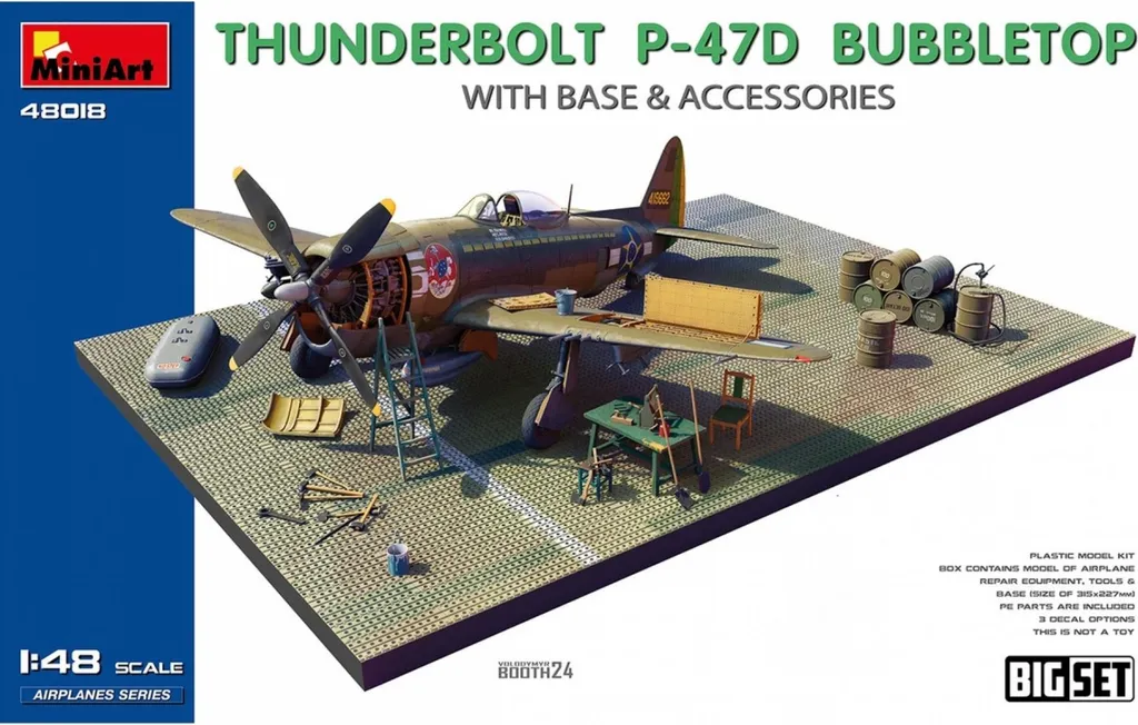 Réalisez un Diorama Historique P-47D Thunderbolt 1/48 Bubbletop Set