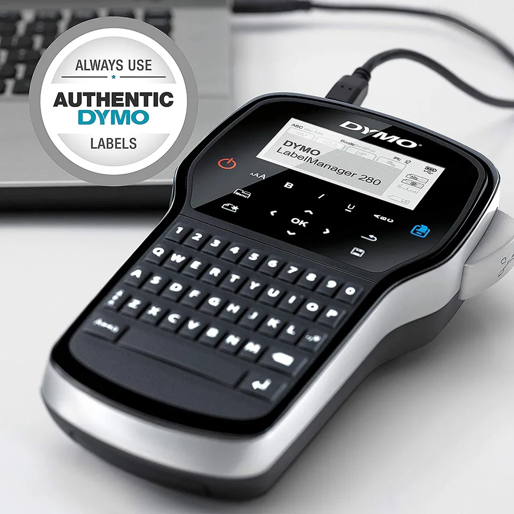 Étiqueteuse Dymo LabelManager 280 Connectable PC/Mac - Impression 12 mm Noir - 3