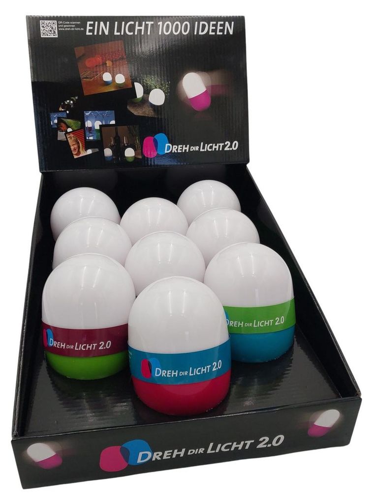 9 x Dreh Dir Licht 2.0 Nachtlicht Campinglampe Taschenlampe Produktbild 