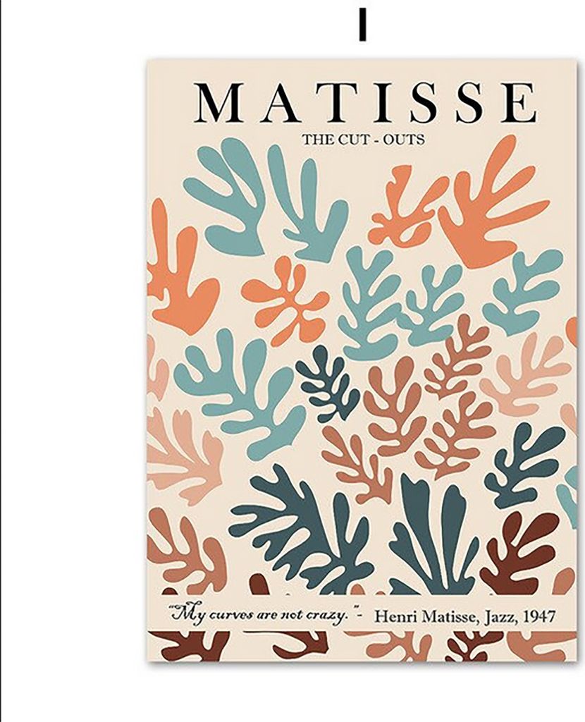 TPFLiving Kunstdruck LW-1704 (OHNE RAHMEN) Poster - Leinwand - Wandbild - Hochauflösender Giclée-Druck, langlebig und hochwertig - Henri Matisse ...