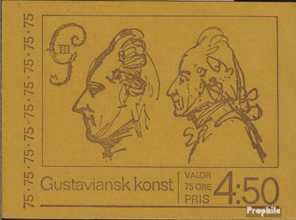 Briefmarken Schweden 1972 Mi MH36 (kompl.Ausg.) postfrisch Produktbild 