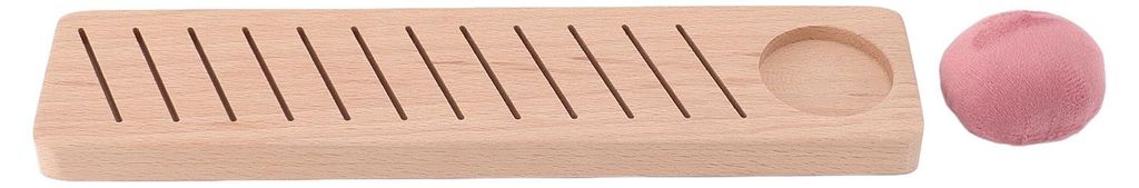 Spulenhalter für Stickgarn mit 12 Positionen, DIY-Ausführung aus Buchenholz, inklusive Stecknadelhalter