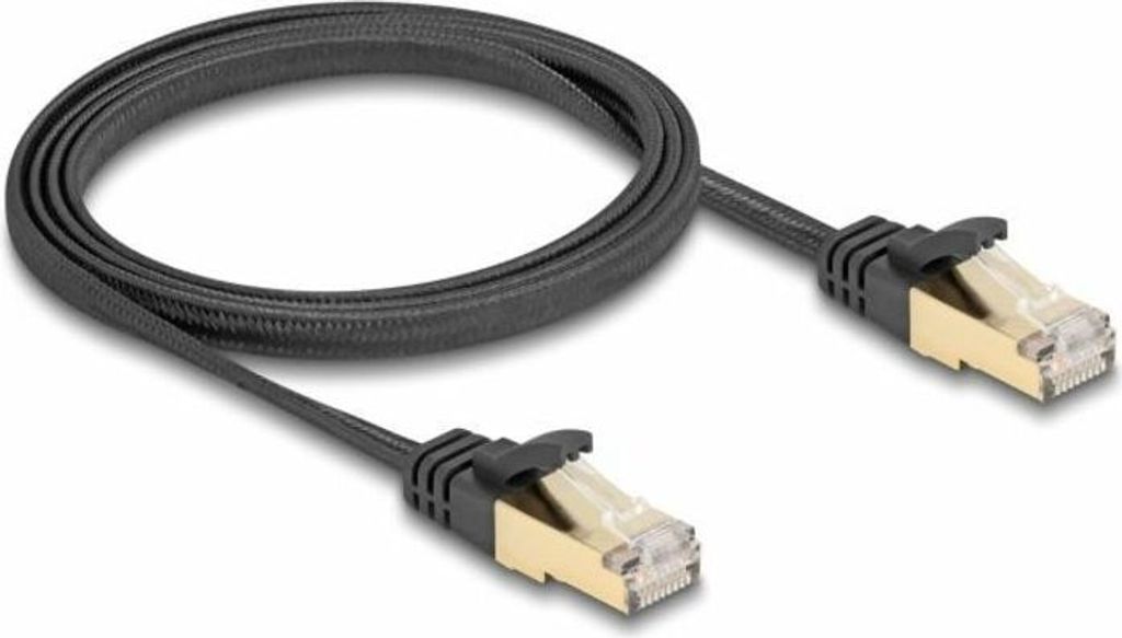 DELOCK RJ45 Flachb.Netzwerkkabel Cat.6A U/FTP St. zu St. 1m