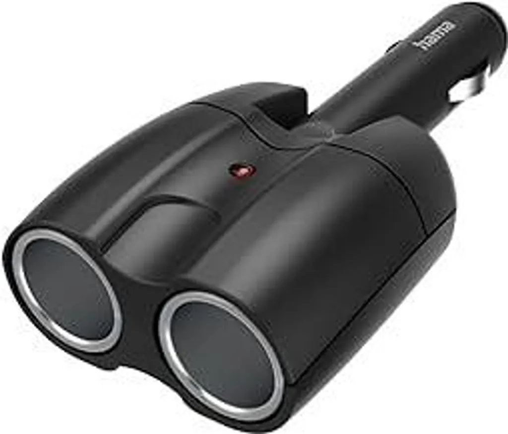 Sdoppiatore Accendisigari Hama 12V Doppia Presa Snodata per Auto