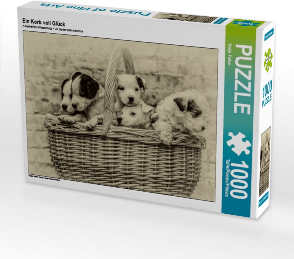 Calvendo Ein Korb voll Glück 1000 Teile Puzzle quer 640x480mm, Teßen Sonja; 7448027