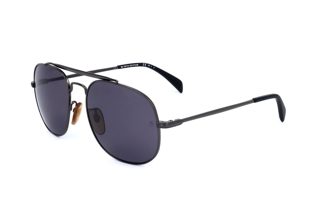 David Beckham Herren-Sonnenbrille 7004S im Pilotenstil aus Metall