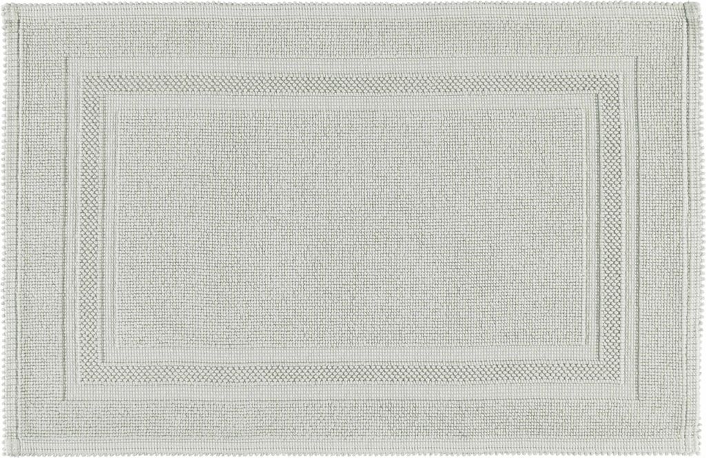 Rhomtuft Badteppich Gala eckig 70 x 120 cm Farbe perlgrau