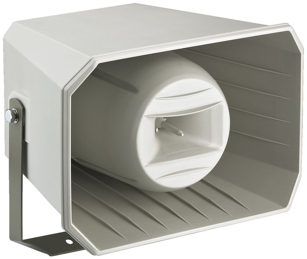 MONACOR Hornlautsprecher 2Weg 100V/8Ohm 114dB 150-15000Hz IP66 hgr IT-250TW
