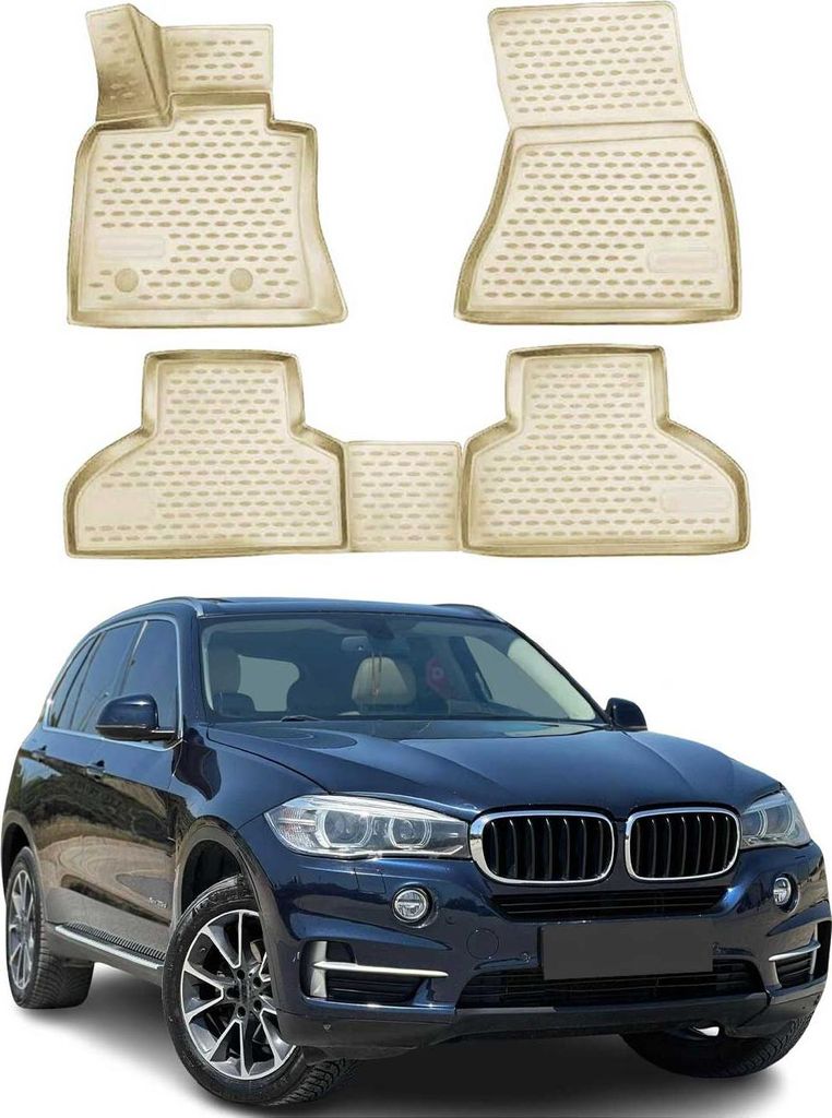 OMAC Gummimatten Fußmatten für BMW X5 F15 F85 2013-2018 TPE Immagine del prodotto 