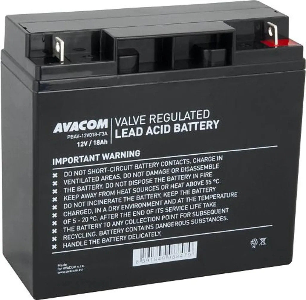 Batterie de Secours 12V 18Ah pour Onduleur et Systèmes d'Alarme