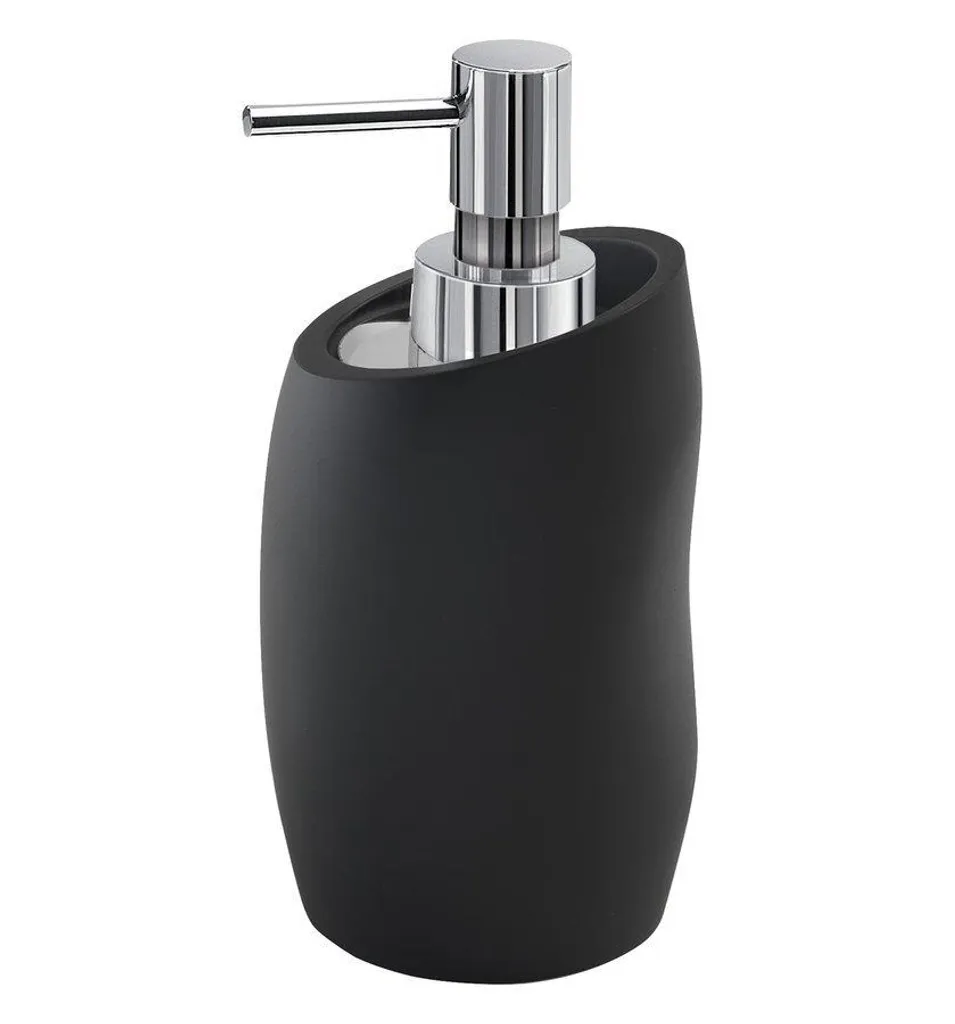 Sapho Gedy Accessori per il bagno - Distributore di sapone Iside, tappetino nero 188114