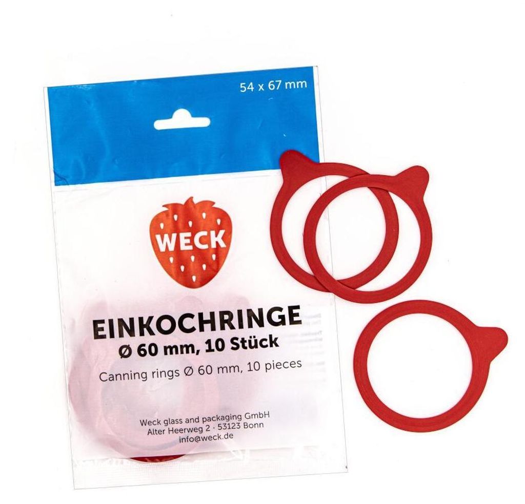 Einkochringe 54 x 67 mm, Rundrand 60 im Beutel mit je 10 Produktbild 