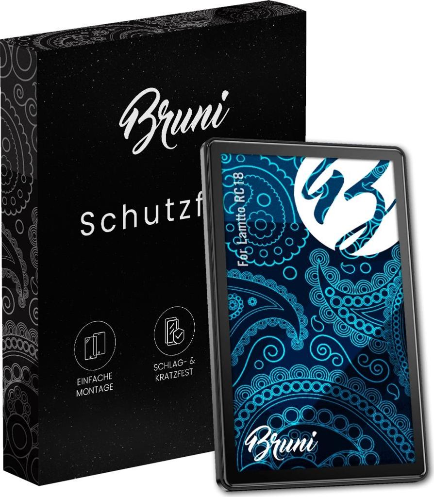 Bruni Basics-Clear 2x Schutzfolie kompatibel mit Lamtto RC18 Folie