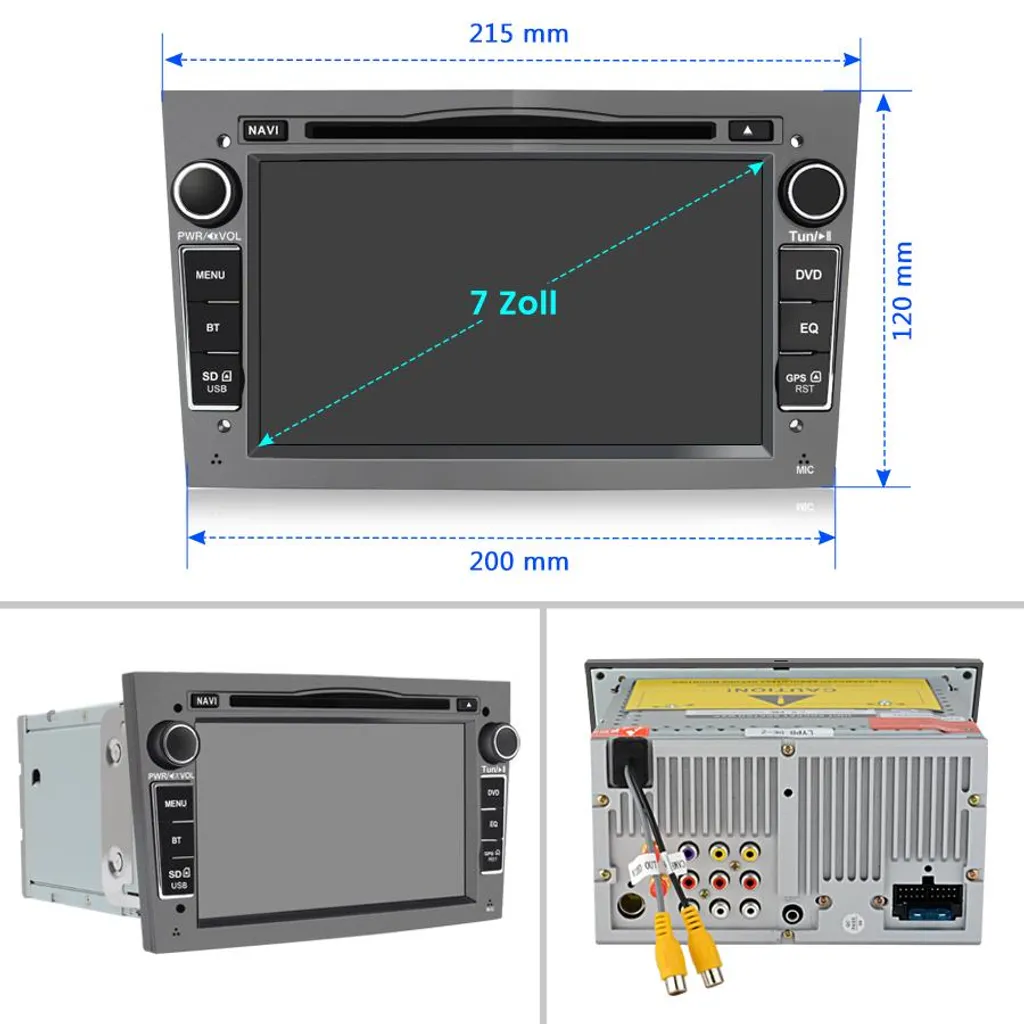 Autoradio tactile 7 pouces avec Bluetooth et commandes au volant pour Opel - 11