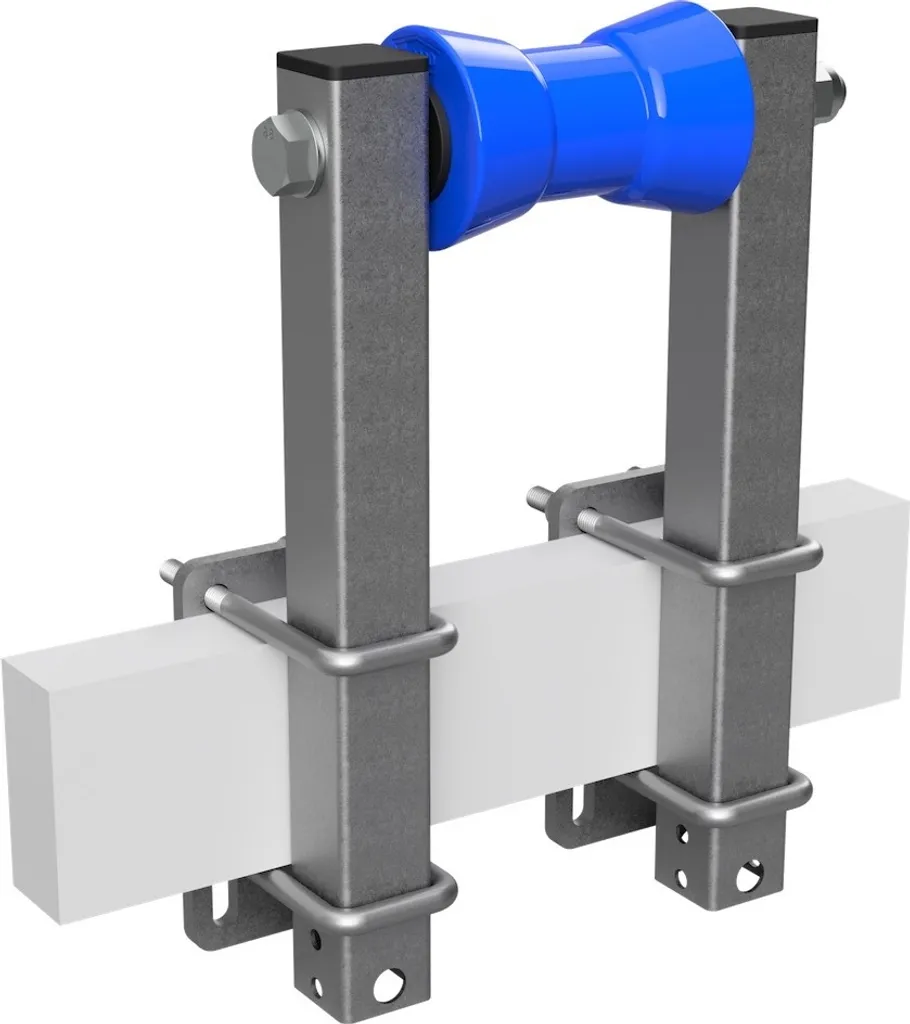 Kit Rullo Chiglia SUPROD Blu 350mm | Poliuretano e Supporto Zincato