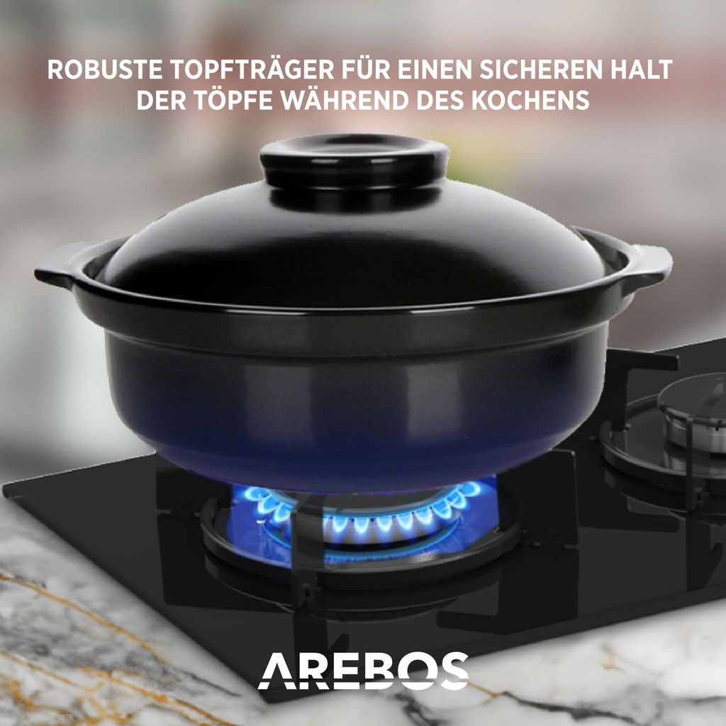 AREBOS Gaskochfeld 2 Flammen, Gasherd, Gasfelder, Produktbild 3