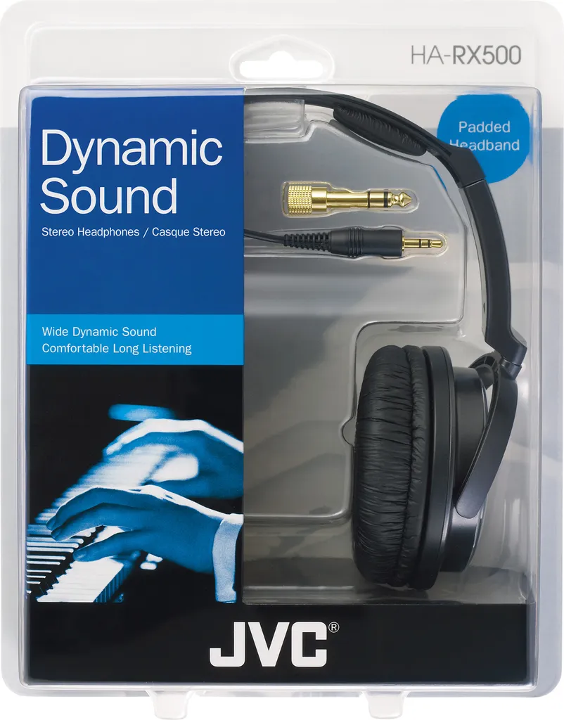 Casque audio circum-aural JVC HA-RX500 pour musique et Hi-Fi domestique