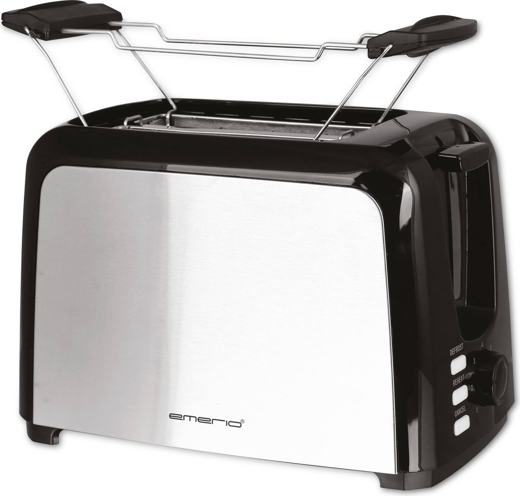 Emerio Toaster Scheiben, Edelstahl, Thermostat, Aufsatz