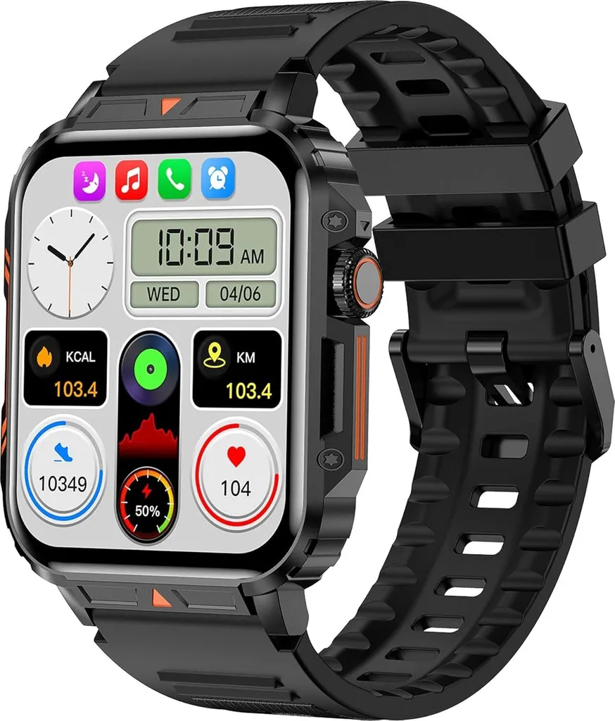 Orologio Salute Multifunzione: Bluetooth Call & Health Monitor