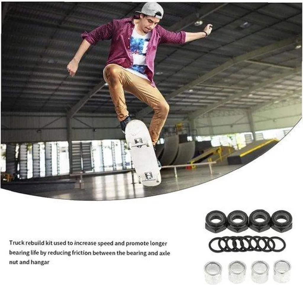 Accessoire de skateboard pour fixation de trucks robuste et durable