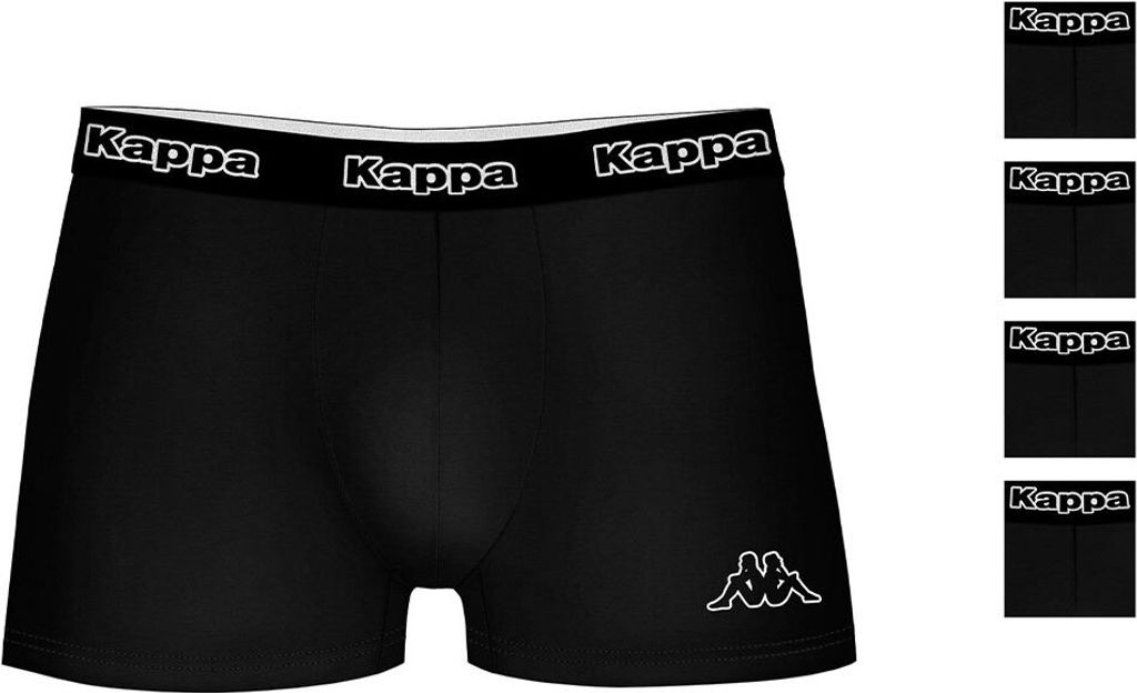 Kappa Pk1380 Boxershorts 4 Einheiten Schwarz S Mann Schwarz S