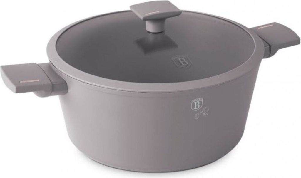 Berlinger Haus Bratentopf 28 cm Titanbeschichtung Matt Grau Produktbild 