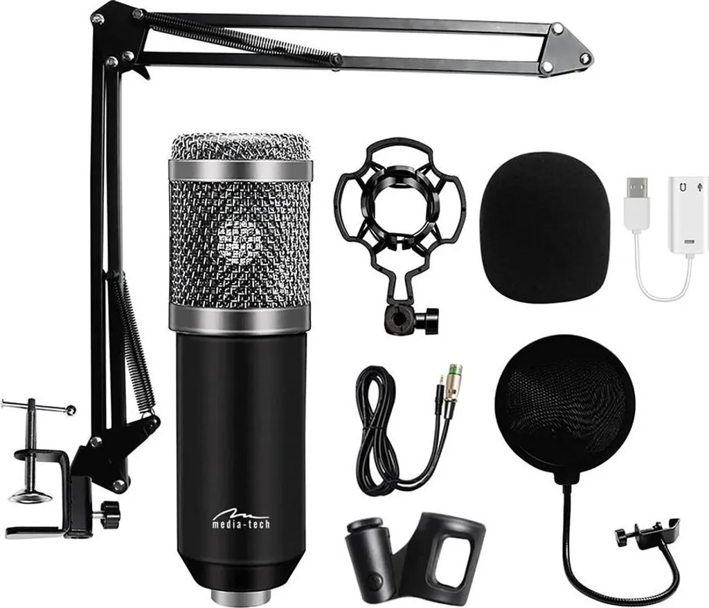 Pack microphone de studio professionnel MT397S pour podcast et chant