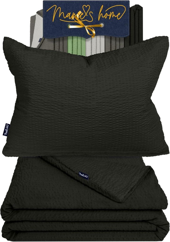 Seersucker Baby Bettwäsche Set 100x135 cm, Kissenbezug Produktbild 