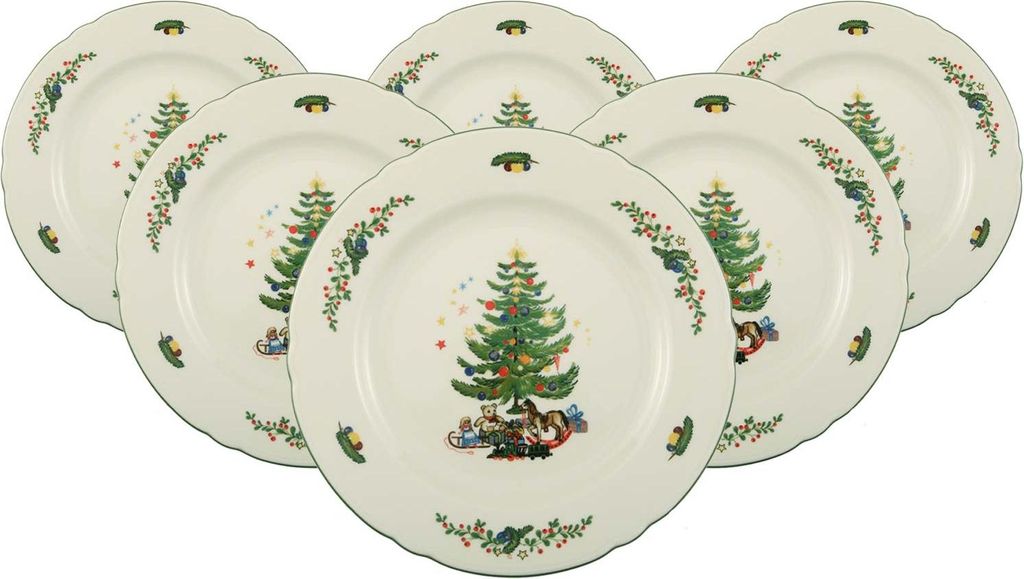 Seltmann Weiden Marieluise Weihnachten Frühstücksteller ø 20 cm 6er Set
