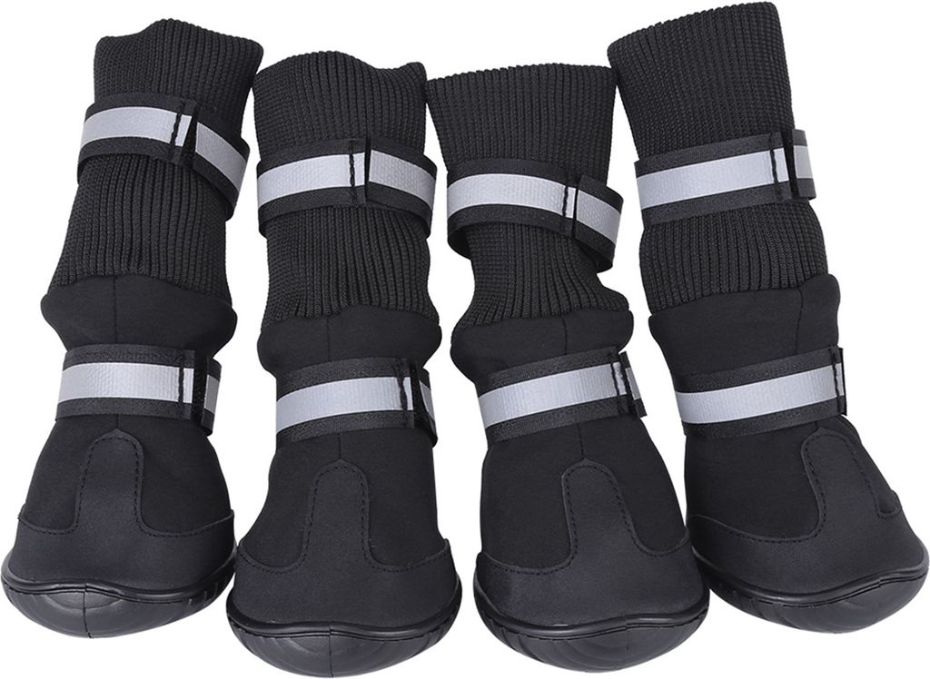 4-teiliges Set, wasserdichte Hundeschuhe, rutschfeste Produktbild 