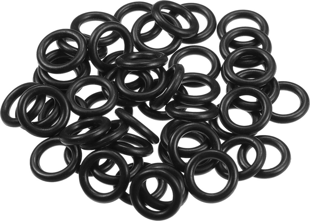 50 Stück 7mm ID x 2mm CS Universal Auto O-Ring Dichtung - Auto - Wasserhahn Reparatur LKW SUV Anhänger Rohr Abdichtung Wasserdicht - NBR Gummi Sc...