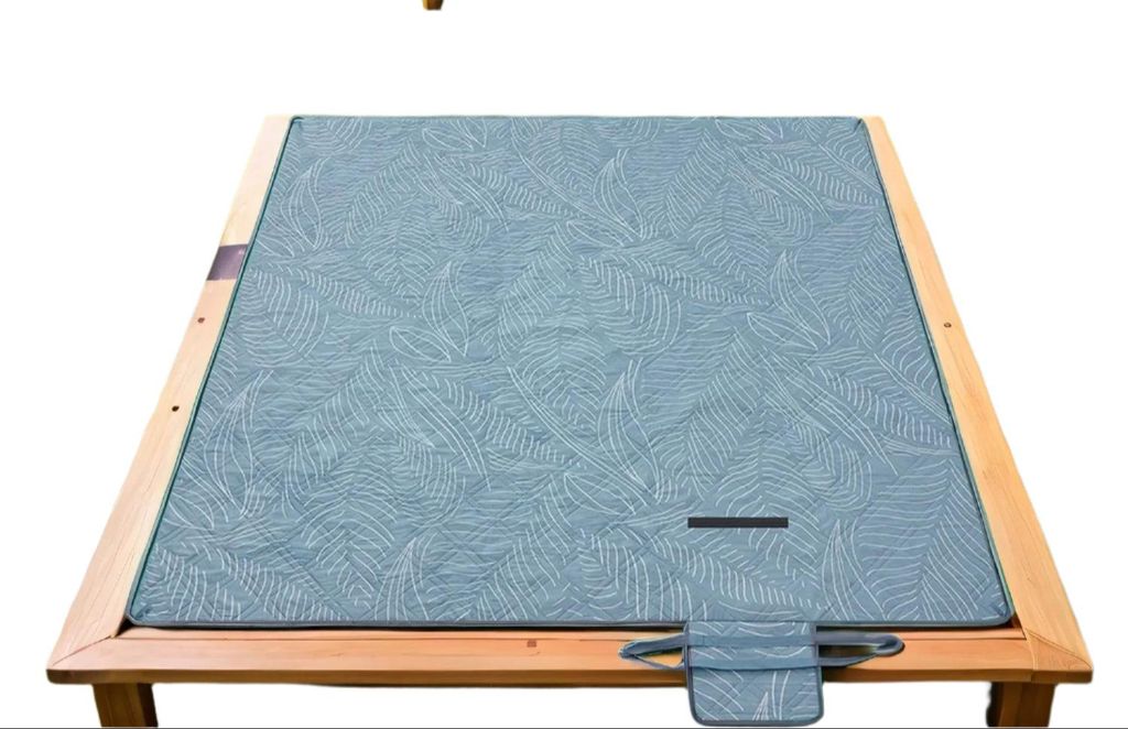 Picknickdecke - Außenmatte - Stranddecke - 200x200 cm - wasserdicht und tragbar - umfasst 4 Erdanker