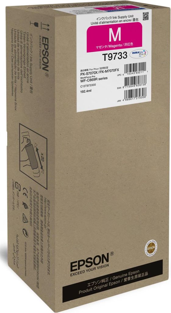 Epson T9733 - 192.4 ml - Größe XL - Magenta - original Produktbild 