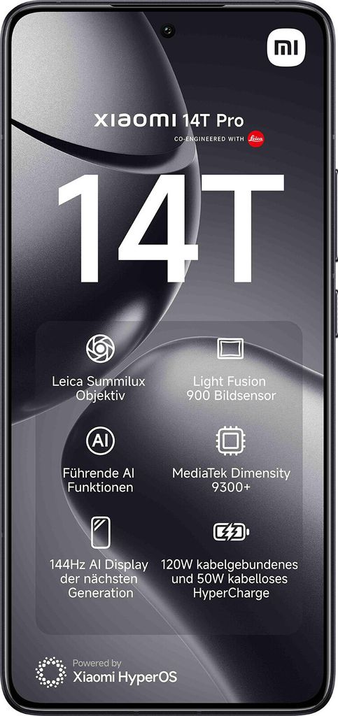 Xiaomi 14T Pro 512GB Titan Black Produktbild 2