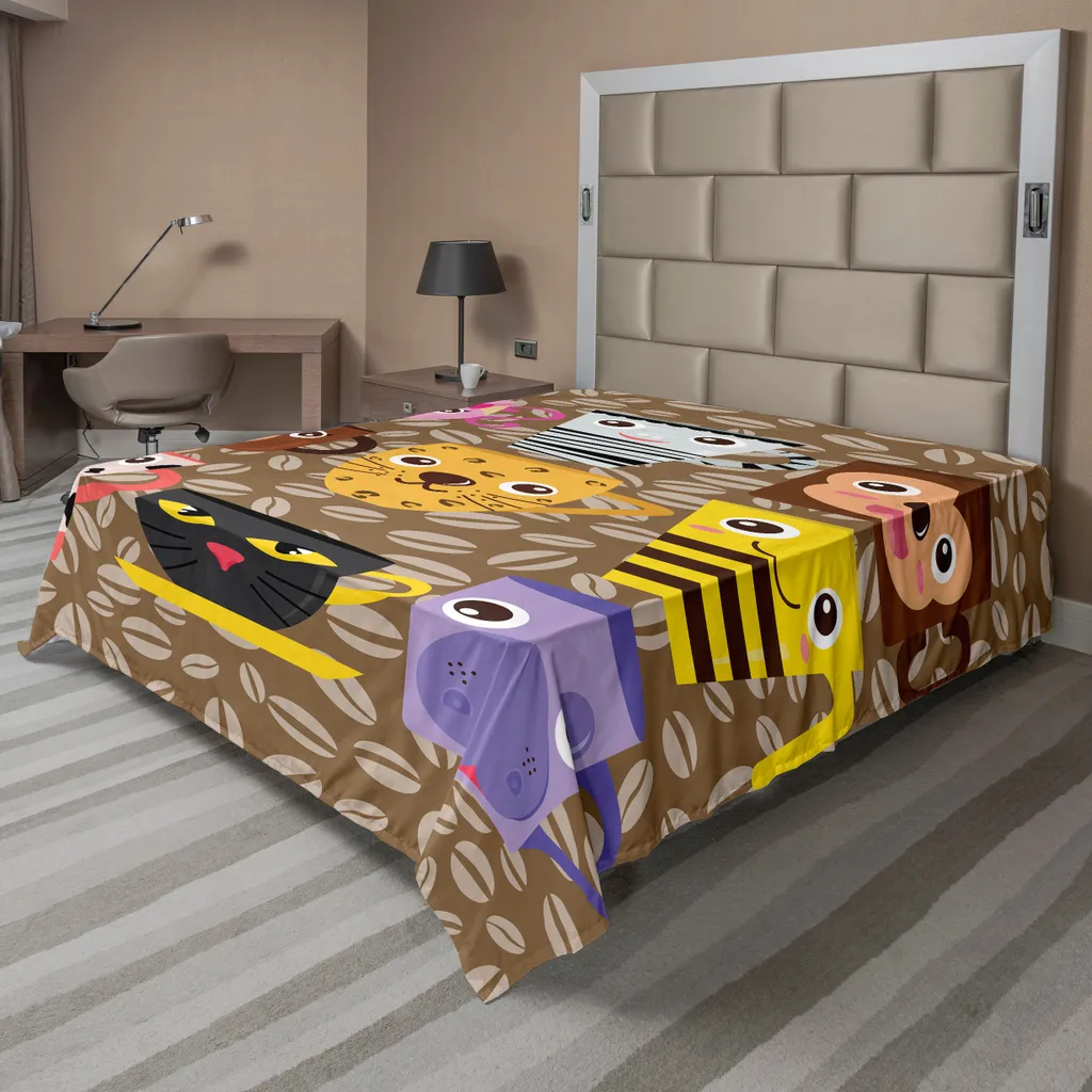 Drap de lit enfant 260x228 cm multicolore en tissu souple et résistant
