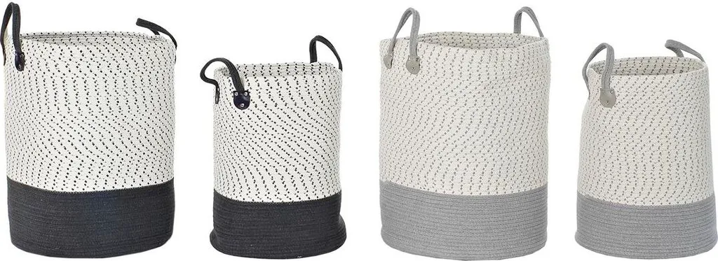 Grands Paniers Décoratifs DKD Home Decor 40x40x52 cm - Duo Pratique