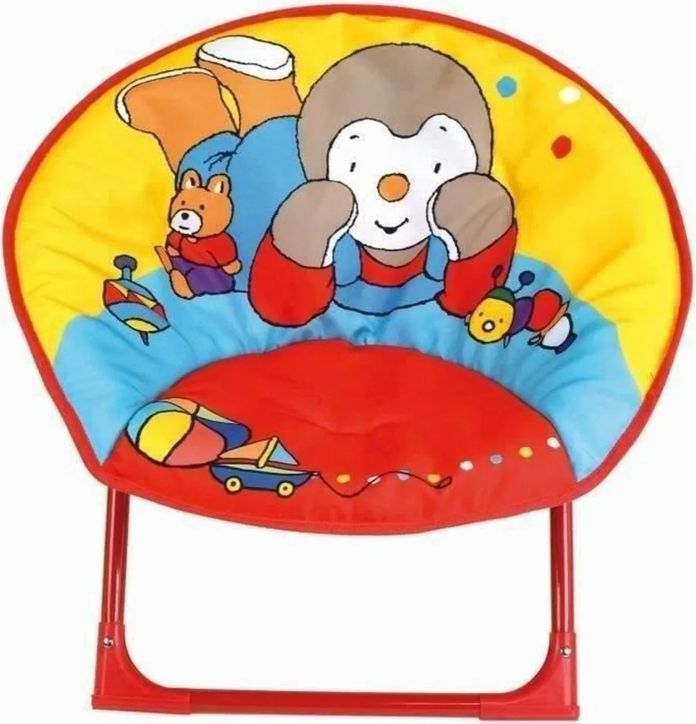 Fauteuil pliable T'choupi pour coin lecture enfant - Confort et praticité
