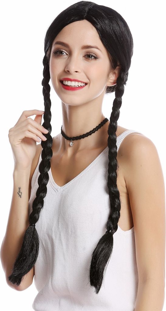 WIG ME UP Perücke Lolita geflochtene Zöpfe schwarz Produktbild 