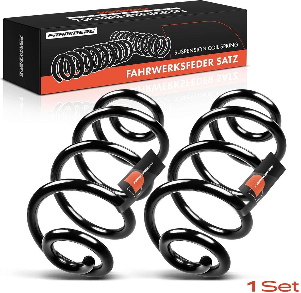 Frankberg 2x Fahrwerksfeder Hinterachse für Nissan Qashqai +2 I J10 NJ10 JJ10E 2.0L 2007-2013
